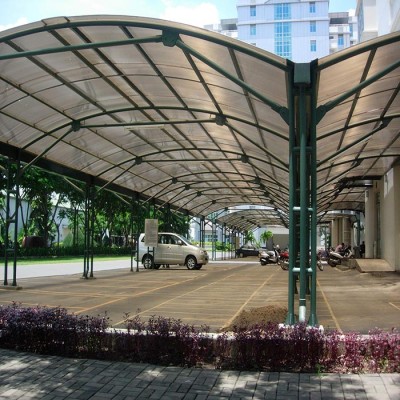 Mái xếp nhà để xe MXNXPT031