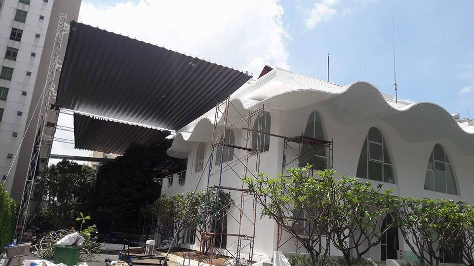 Mái xếp di động ban công MXPT-BC003 Mái xếp di động ban công MXPT-BC003