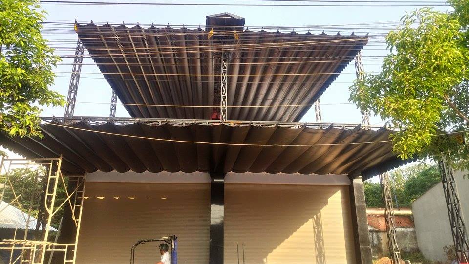 Mái xếp di động ban công MXPT-BC006 Mái xếp di động ban công MXPT-BC006