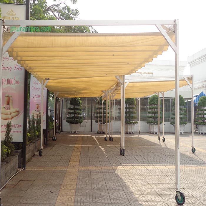 Mái xếp nhà để xe MXNXPT036 Mái xếp nhà để xe MXNXPT036