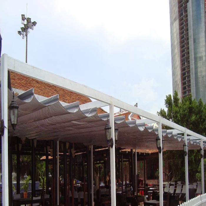 Mái xếp nhà hàng MXNHPT041 Mái xếp nhà hàng MXNHPT041