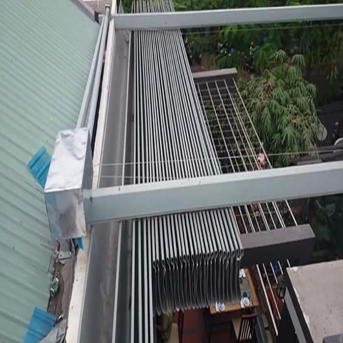 Mái xếp nhà hàng MXNHPT043 Mái xếp nhà hàng MXNHPT043