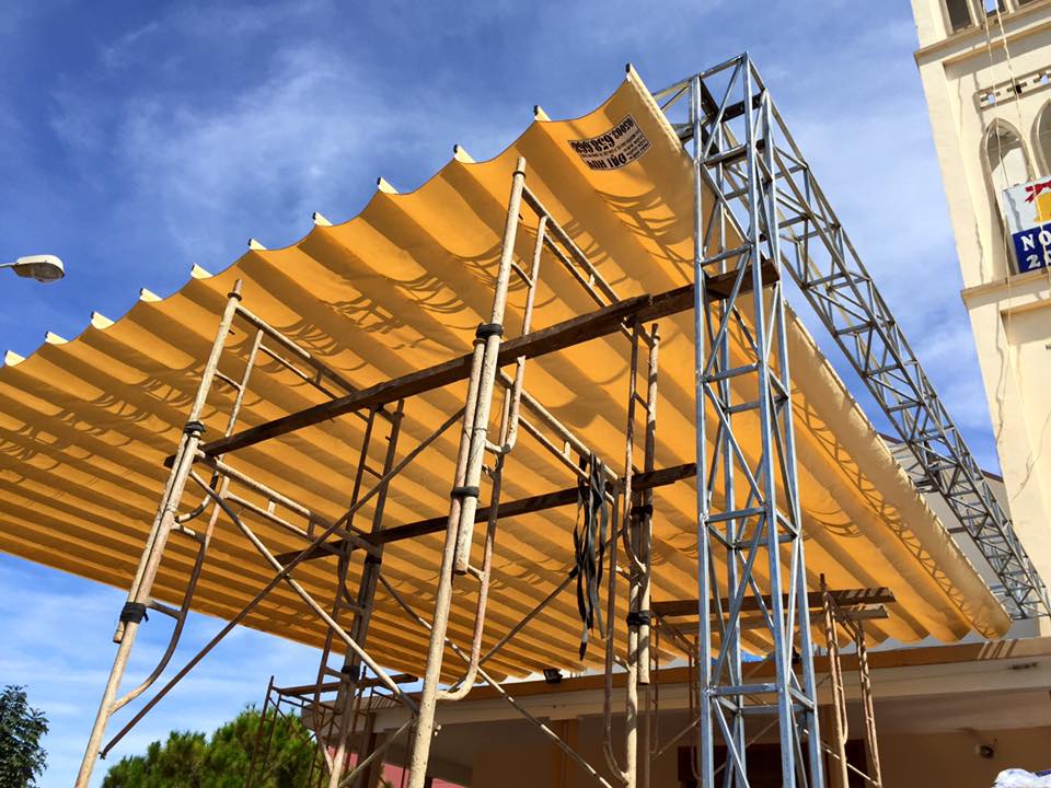 Mái xếp sân vườn MXSVPT071 Mái xếp sân vườn MXSVPT071